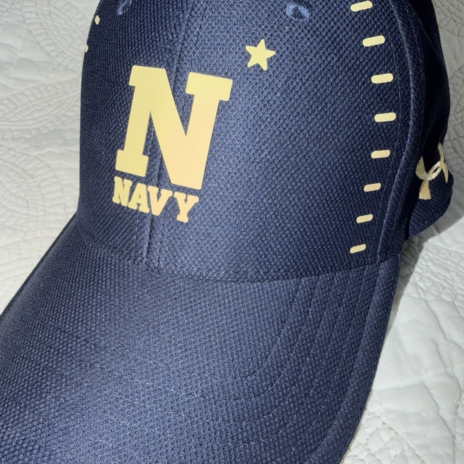Under Armour Navy Midshipmen Hat Navy Blue Strapback Cap Ua Ncaa